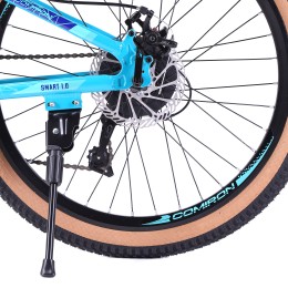 Велосипед 24" COMIRON SMART 2407 BHF (2025) жесткая вилка, голубой/синий