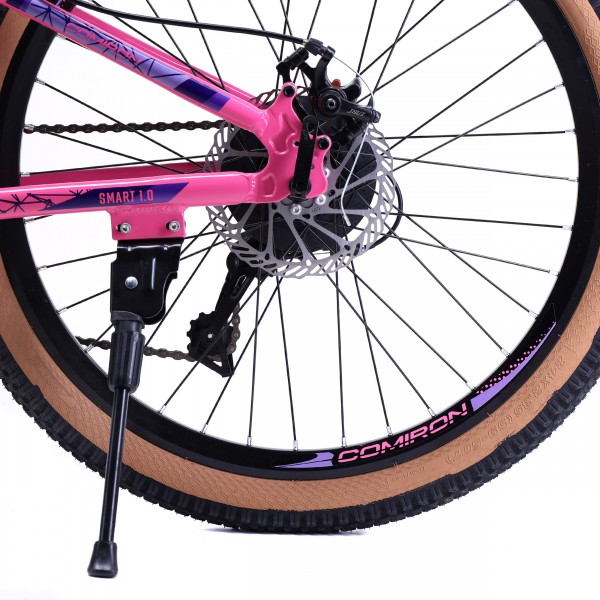 Велосипед 24" COMIRON SMART 2407 LHF (2024) жесткая вилка, фиолетовый/розовый