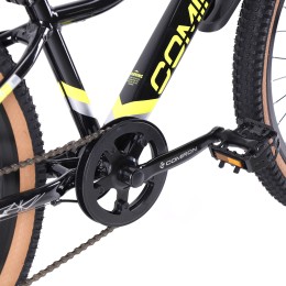Велосипед 24" COMIRON SMART 2407 YHF (2025) жесткая вилка, желтый/черный