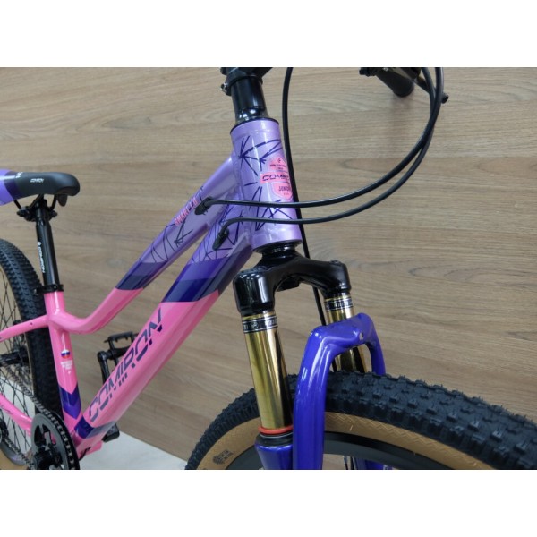 Велосипед 24" COMIRON SMART GT2407L L (2024), фиолетовый/розовый