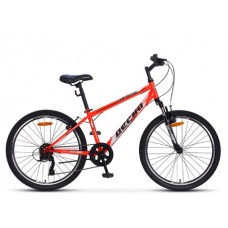 Велосипед 24" Десна Метеор, V010, цвет серый/красный, размер 14"