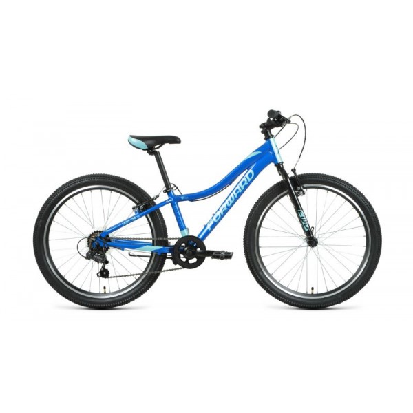 Велосипед 24" FORWARD JADE 1.0 (2022) синий/бирюзовый