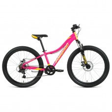 Велосипед 24" FORWARD JADE 2.0 D (2022) розовый/золотой