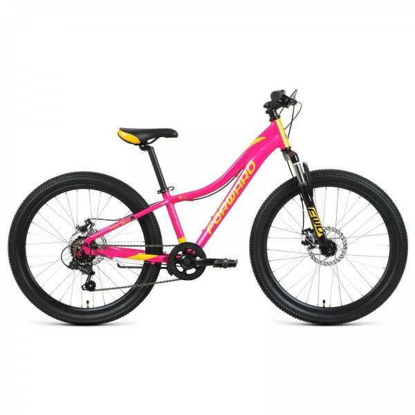 Велосипед 24" FORWARD JADE 2.0 D (2022) розовый/золотой