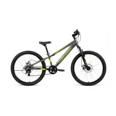 Велосипед 24" FORWARD RISE 2.0 D (2022) серо/зеленый 