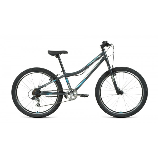 Велосипед 24" FORWARD TITAN 1.2 (2021) Темно-серый/бирюзовый