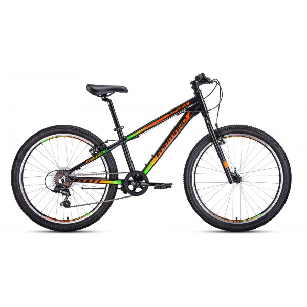 Велосипед 24" Forward Twister 1.0, 2020, чёрно-оранжевый