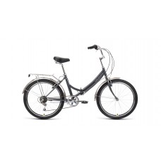 Велосипед 24" FORWARD VALENCIA 2.0 (2022) темно-серый/зеленый