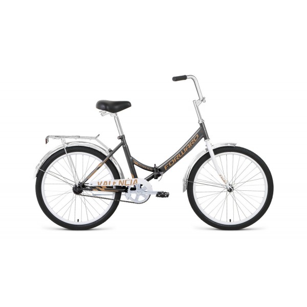 Велосипед 24" FORWARD VALENCIA 3.0 темно-серый/бежевый (2021)