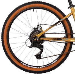 Велосипед 24" FOXX CAIMAN JR (2025), золотой