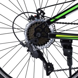 Велосипед 24" Krypton Hyperion ригид KH10BGY24HF, черный/зеленый