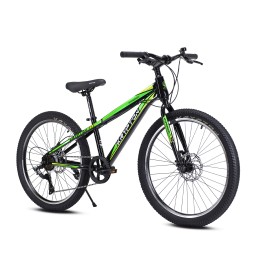 Велосипед 24" Krypton Hyperion ригид KH10BGY24HF, черный/зеленый