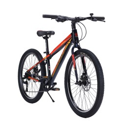 Велосипед 24" Krypton Hyperion ригид KH10RBL24HF, черный/красный/желтый