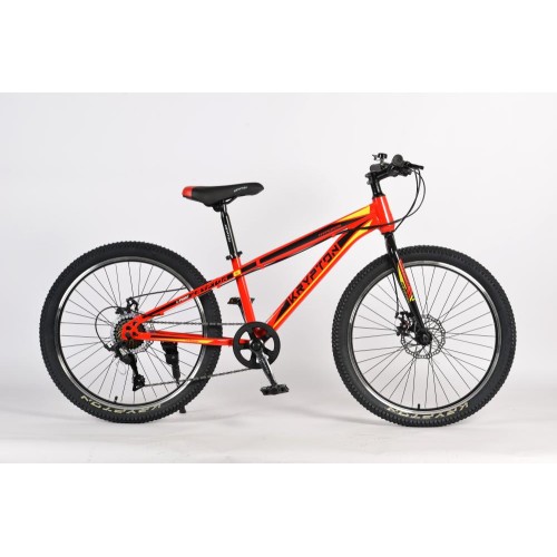 Велосипед 24" Krypton Hyperion ригид KH10RBL24HF, красный/черный/желтый