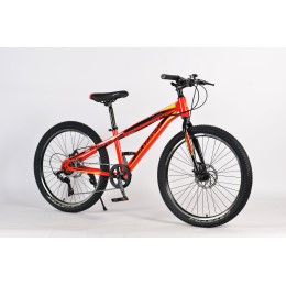 Велосипед 24" Krypton Hyperion ригид KH10RBL24HF, красный/черный/желтый