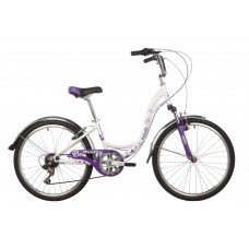Велосипед 24" Novatrack Buterfly бело-фиолетовый