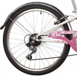 Велосипед 24" Novatrack Buterfly бело-розовые