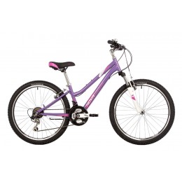 Велосипед 24" NOVATRACK JENNY PRO сталь (2023), фиолетовый (V-Brake)