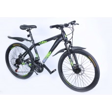 Велосипед 24" Veltory 24D-4008, черно-зеленый
