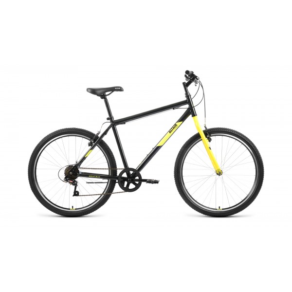 Велосипед 26" Altair MTB HT 1.0, 2022,  черный/желтый