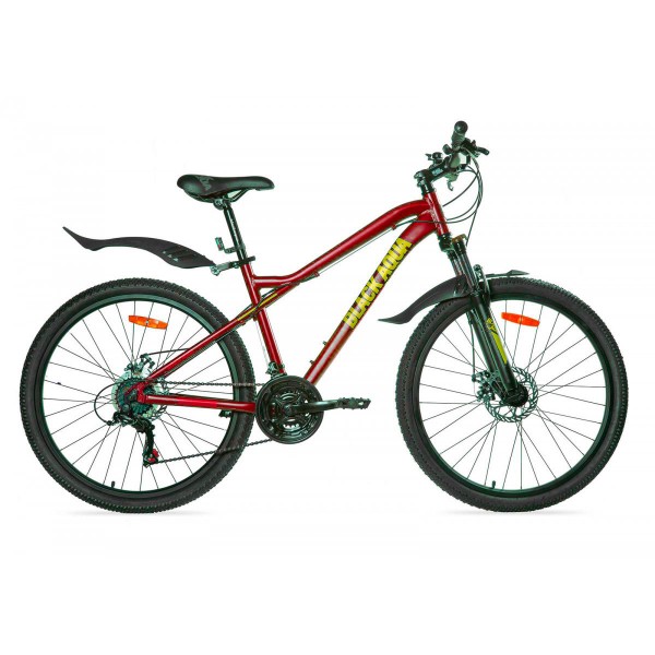 Велосипед 26" Black Aqua Cross 2684 D matt (2021) красный
