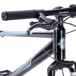 Велосипед 26" COMIRON BRAVE 2.0 (2024), черный/серый/голубой