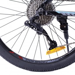 Велосипед 26" COMIRON BRAVE 2.0 (2024), черный/серый/голубой