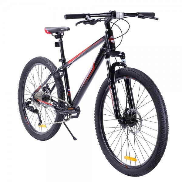 Велосипед 26" COMIRON BRAVE 2.0 (2024), черный/серый/красный