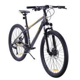 Велосипед 26" COMIRON BRAVE 2.0 (2024), серый/желтый