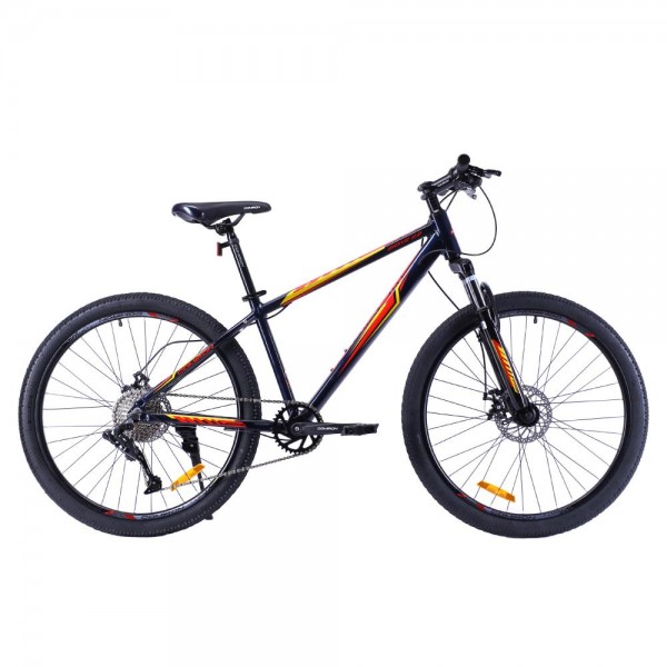 Велосипед 26" COMIRON BRAVE 2.0 (2024), темно-синий/желтый/красный