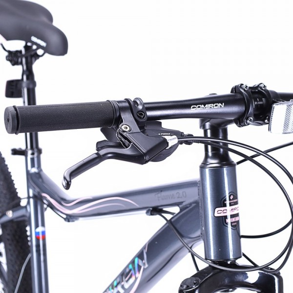 Велосипед 26" COMIRON FLAME 2.0 GT610 GP (2024), серый