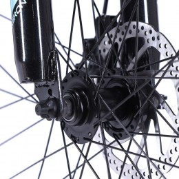 Велосипед 26" COMIRON FLAME GT610 B (2024), голубой/желтый