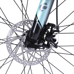 Велосипед 26" COMIRON FLAME GT610 B (2024), голубой/желтый