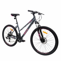 Велосипед 26" COMIRON SAKURA (2025), серый/розовый