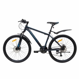 Велосипед 26" COMIRON UNIVERSE (2025), черный графит/голубой