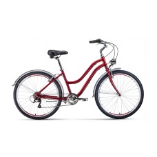 Велосипед 26" Forward Evia Air 1.0, 2020,  красный/белый