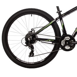 Велосипед 26" FOXX ATLANTIC (2024), черно-зеленый