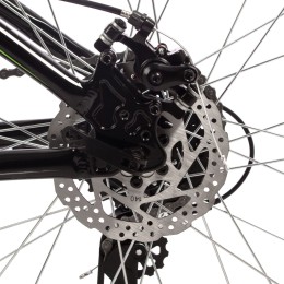 Велосипед 26" FOXX ATLANTIC (2024), черно-зеленый