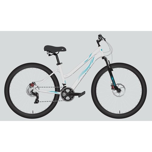 Велосипед 26" FOXX MELISA, серый (2026)