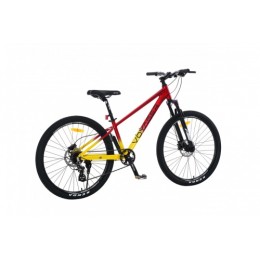Велосипед 26" Haevner VOYAGER 2025 Red Blast, красно-желтый перламутр