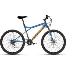 Велосипед 26" Stark 2021 Slash 1.0 D сине-оранжевый