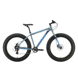 Велосипед 26" Stark Fat 26.2 HD, серый/голубой
