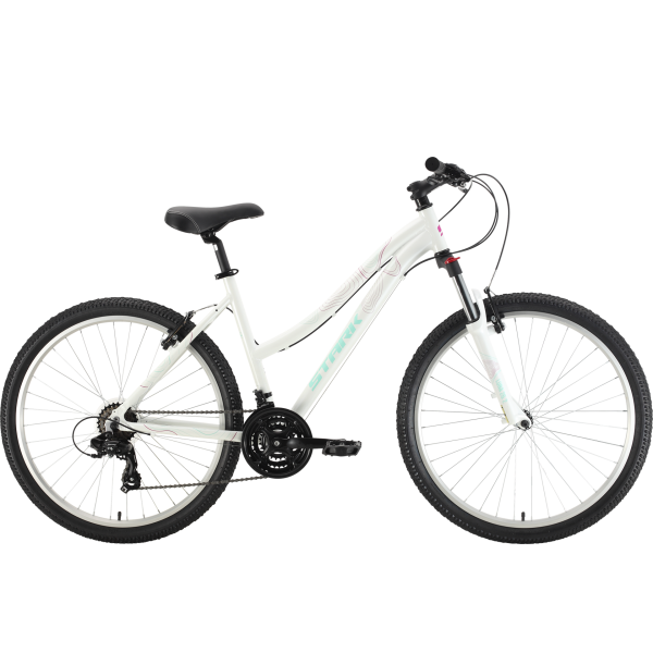 Велосипед 26" Stark Luna 1.0 D белый/салатовый