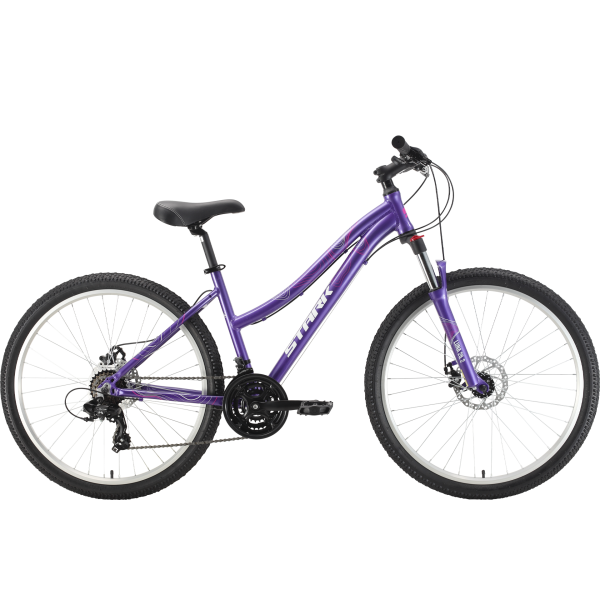 Велосипед 26" Stark Luna 2.0 D фиолетовый/серебристый