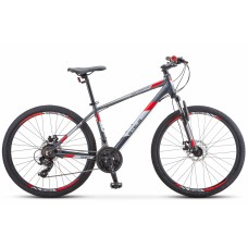 Велосипед 26" Stels Navigator-590 MD (2020) серый/красный