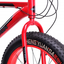 Велосипед 26"x4" COMIRON CHUBBY 2023, чёрный/красный