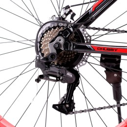 Велосипед 26"x4" COMIRON CHUBBY 2023, чёрный/красный