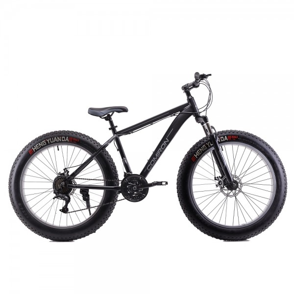 Велосипед 26"x4" COMIRON CHUBBY 2023, чёрный/серый купить в Тюмени в магазине ЭкоСпорт