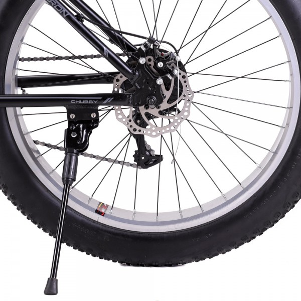 Велосипед 26"x4" COMIRON CHUBBY 2023, чёрный/серый