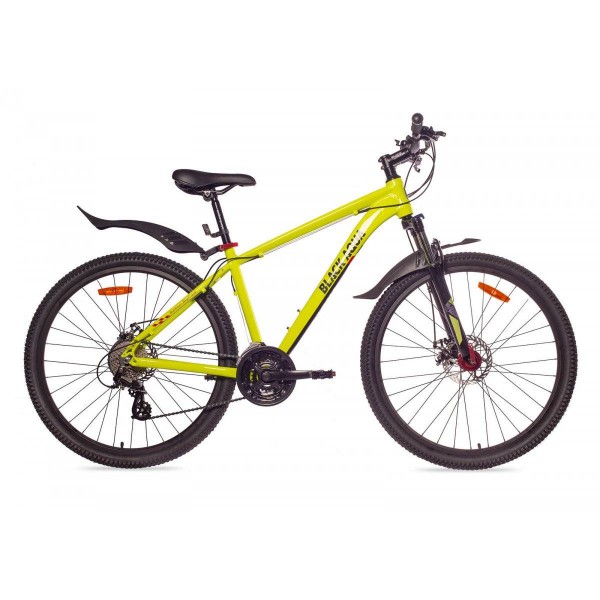 Велосипед 27,5" Black AQUA Cross 2791 D matt, лимонный